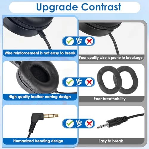 Bulk Kids Headphones Wired Headphone