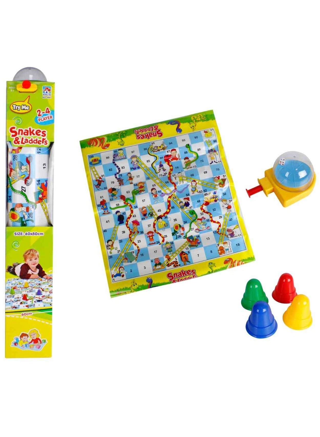 Snakes&Ladders - 2-4 Players Plastic