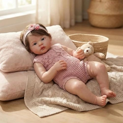 Reborn Baby Doll - 18inch Silicone Full Body Ages 3+