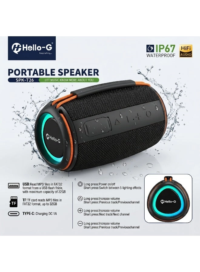 Aura Beats SPK-T26 Portable Bluetooth Speaker