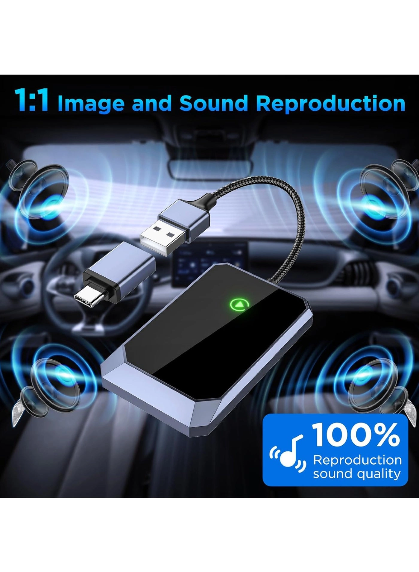 Wireless Carplay Adapter - Wireless iPhone 10 or later