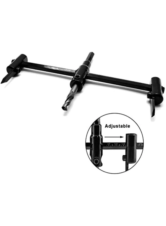 Adjustable Hole Saw - 30mm - 200mm plywood laminate composite materials rubber PVC