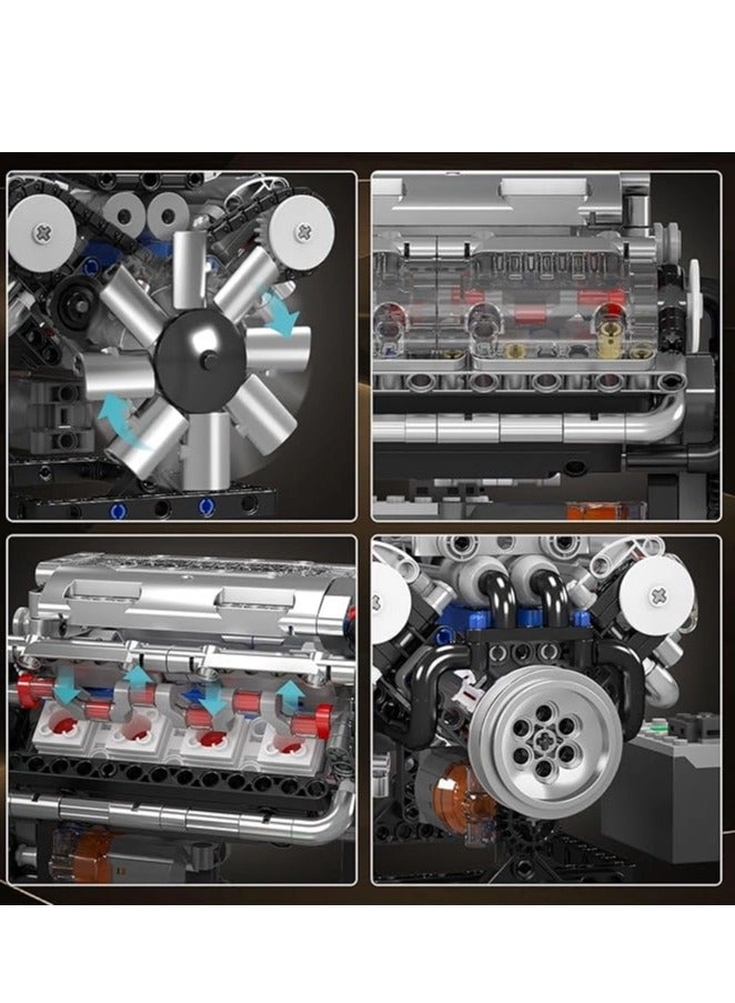 10088 V8 Engine - DIY Working Mini