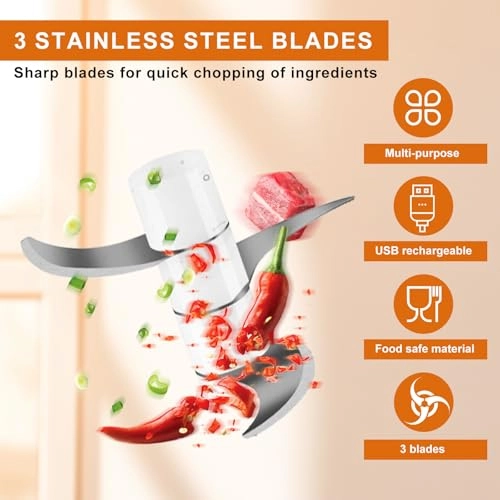 Electric Kitchen Chopper - 350 ml Battery Powered