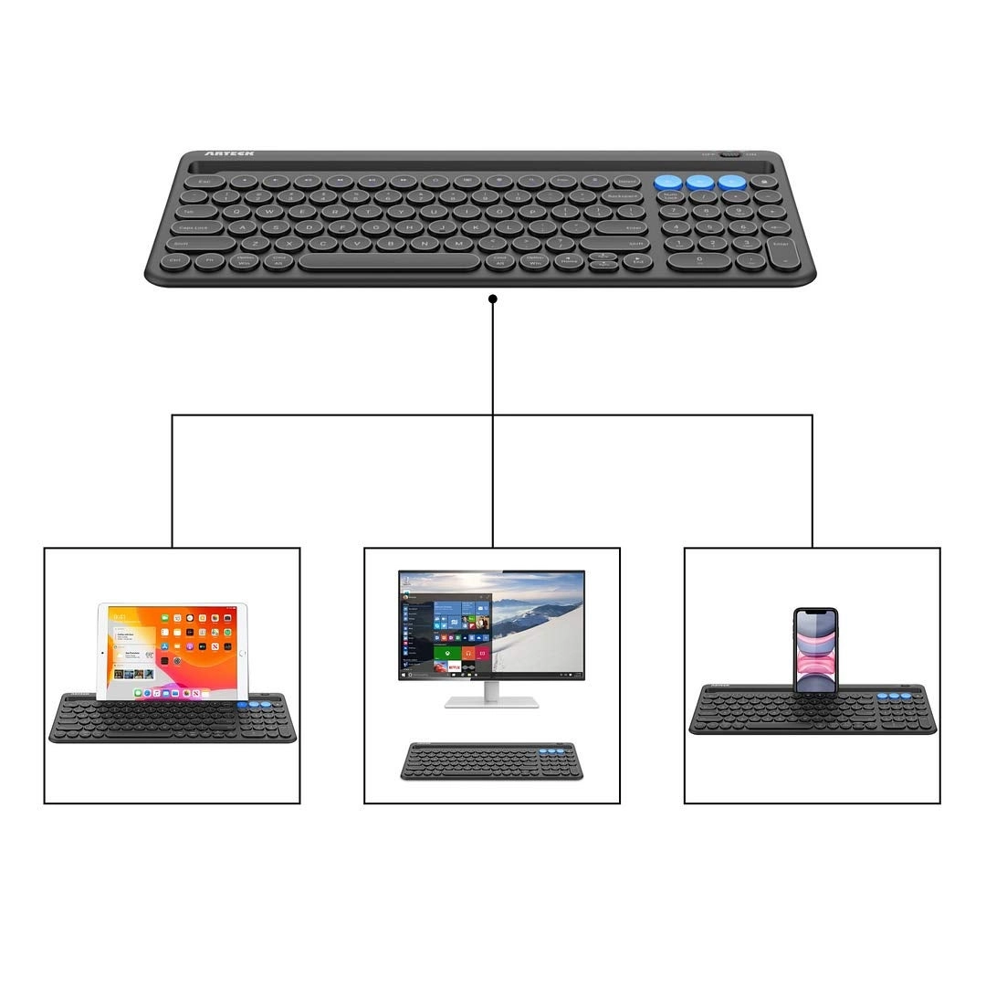 Universal Backlit Bluetooth Touch TV Keyboard - US Wireless