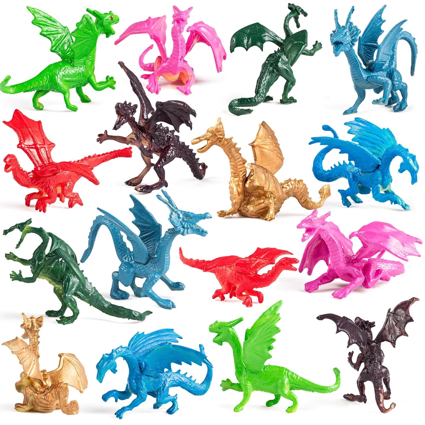 Mini Dragon Toy Figures - 36 piece(s) Pack