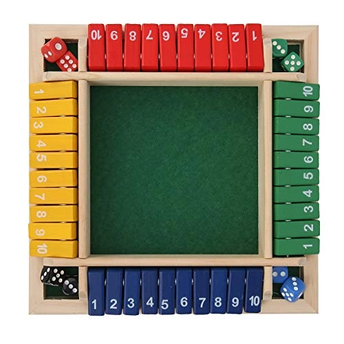 Wooden Board Dice Game - 18 months and up 8 pieces