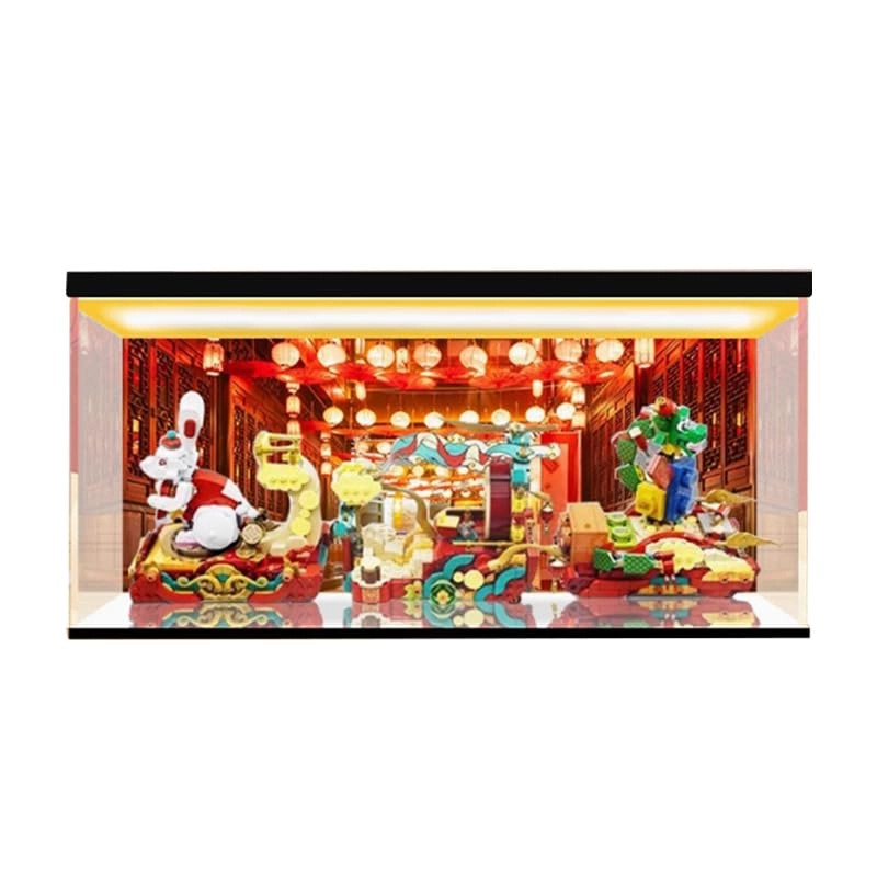 HCAEIOFJ Display Case (80111) - 50x20x20cm Background+top Light