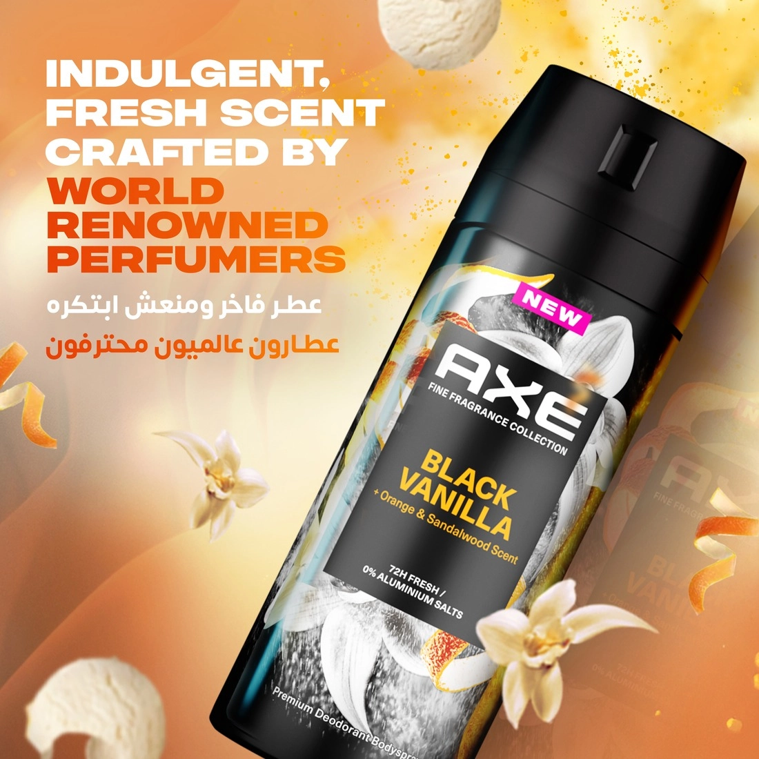 Fine Fragrance Premium Deodorant Body Spray - Black Vanilla 150ml