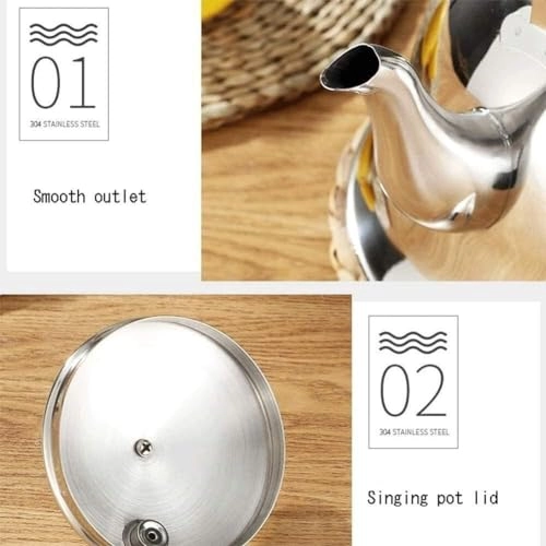 Tea Kettle - 304 stainless steel 1200 milliliter