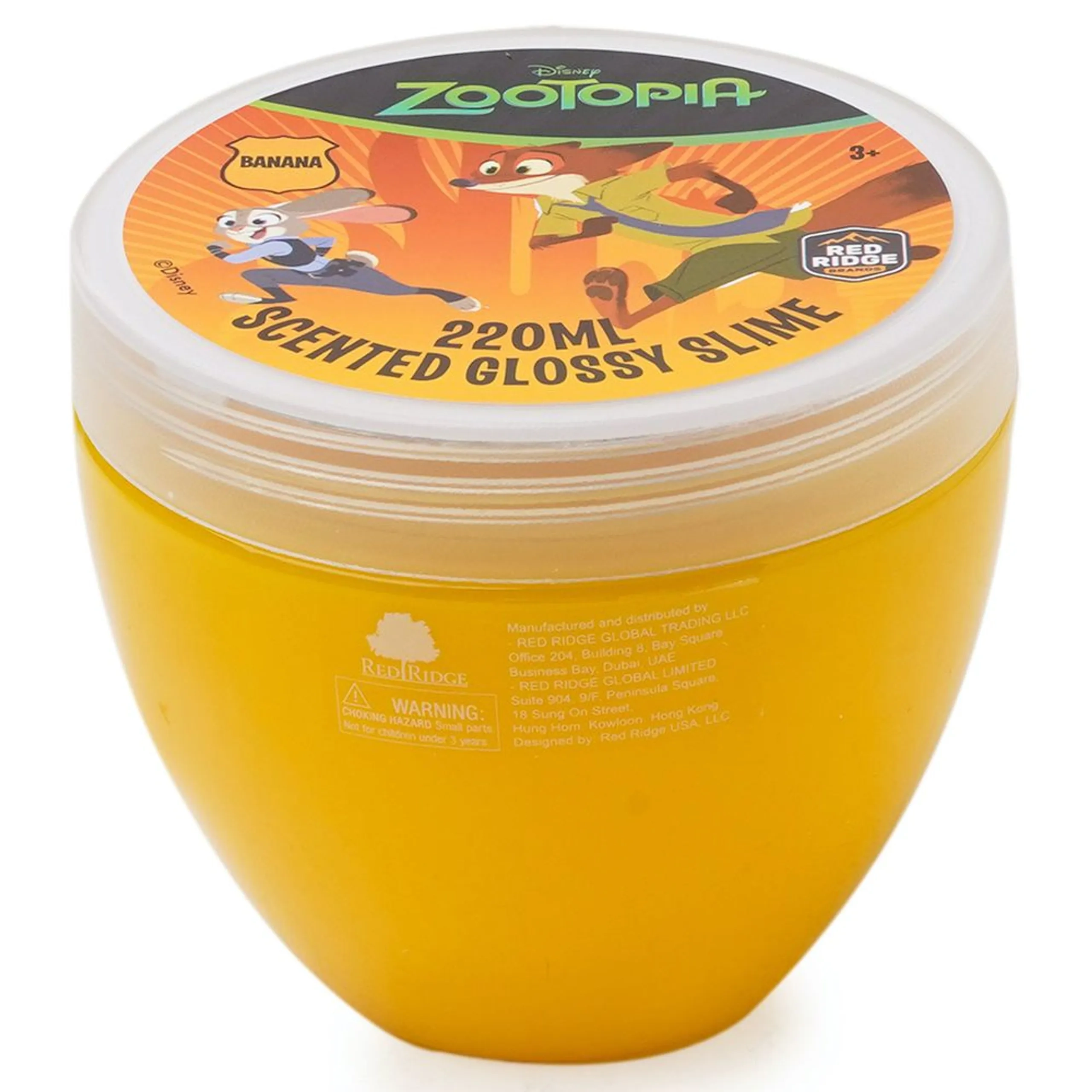 Disney Zootopia Scented Glossy Slime - Banana 220 ml - 3 years+