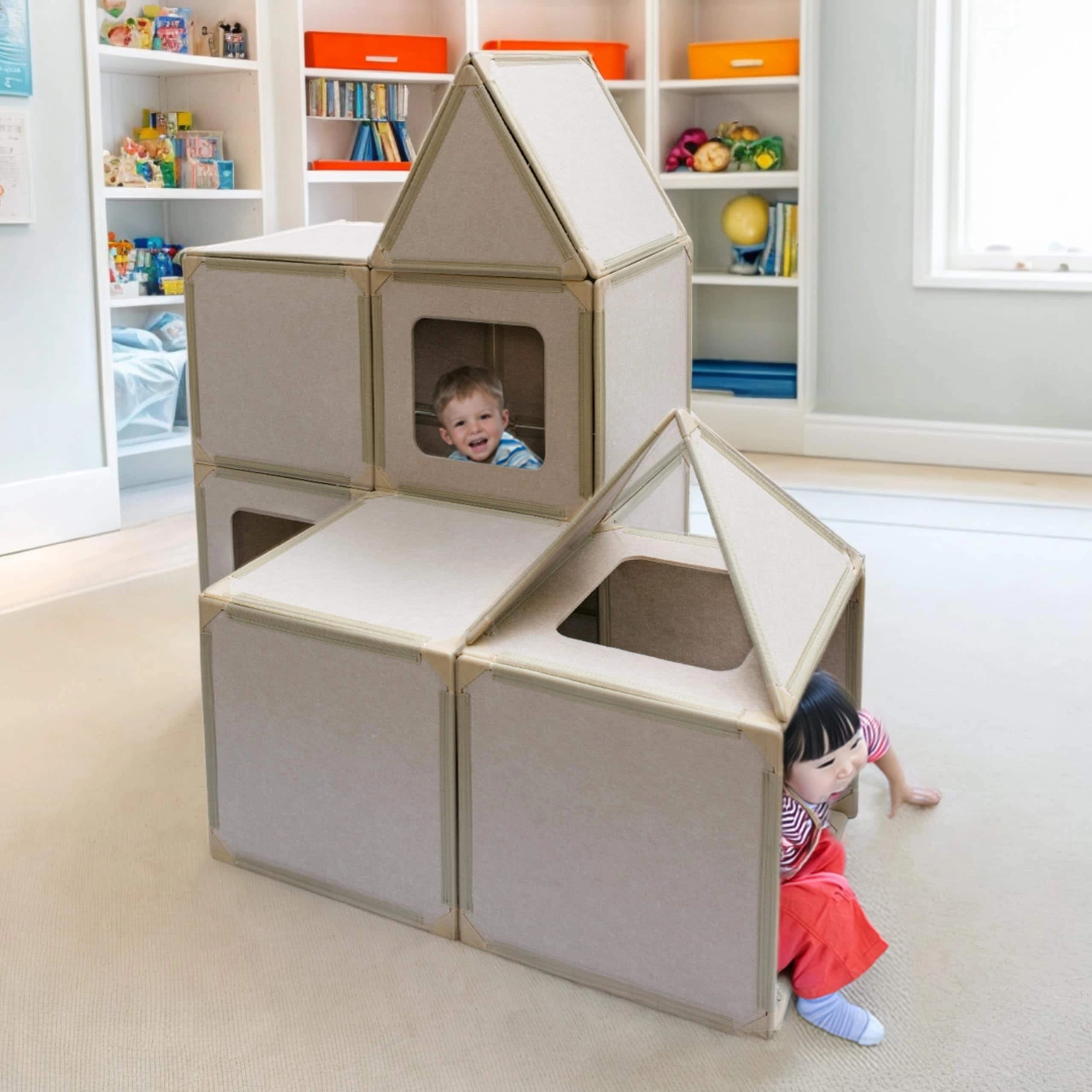 ImagineHaven Magnetic Panel Playhouse - 16 Panel Kit Lightweight