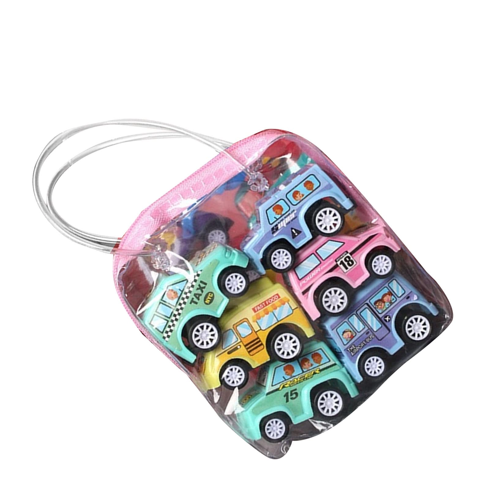 Alomejor Pull Back Toy Car - 6PCS