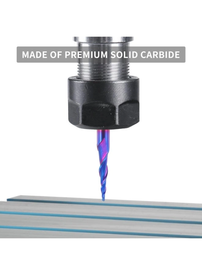 Tapered Ball Nose End Mill - 1.0MM 5PCS 4MM