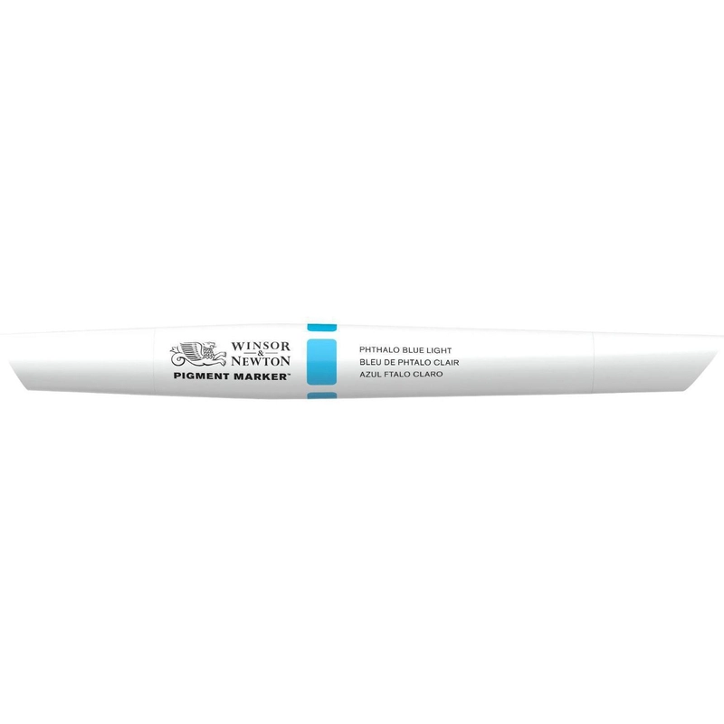 Pigment Graphic Art Marker - Phthalo Blue Light Twin Tip