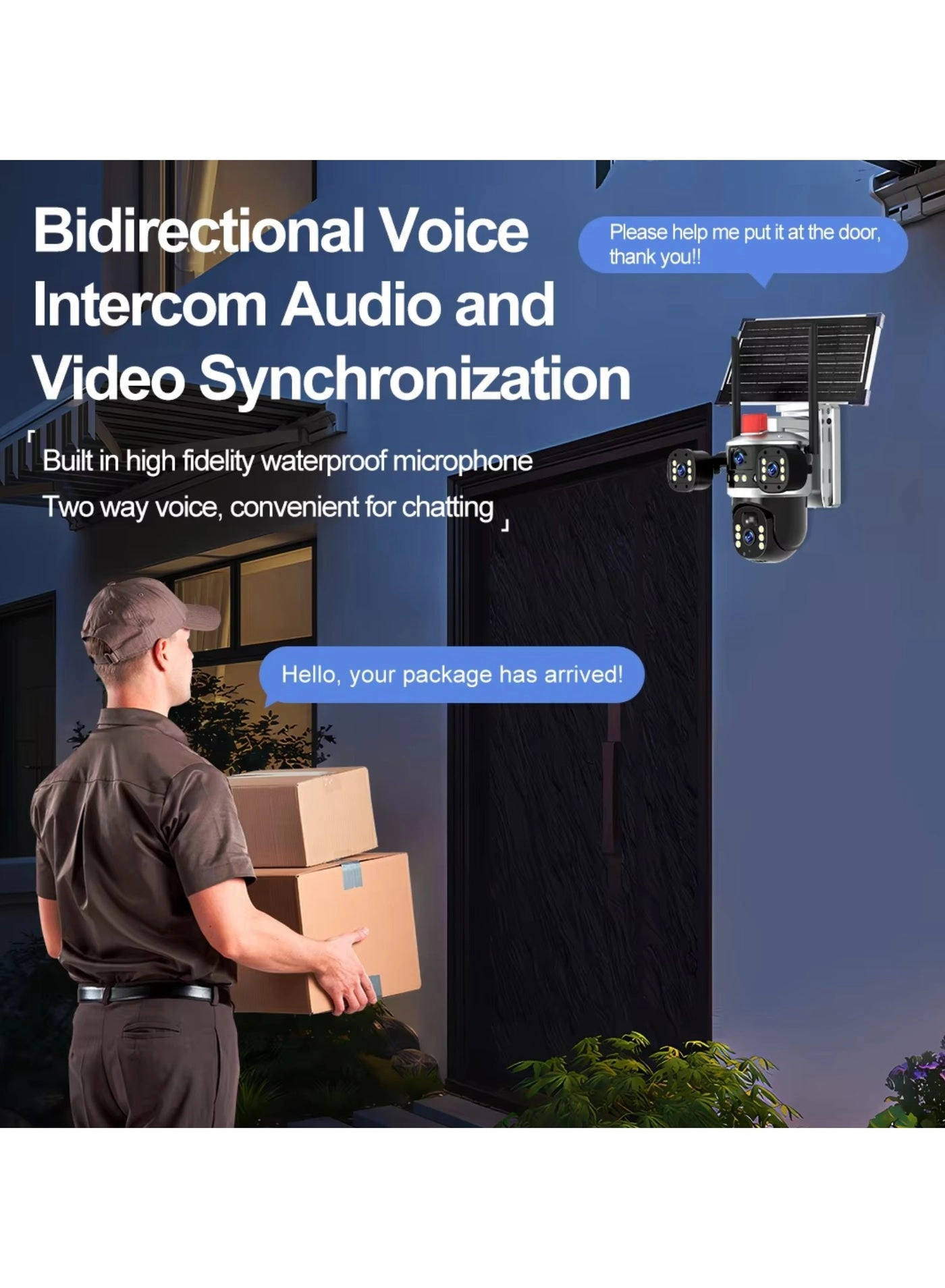 Solar Camera with Streetlight