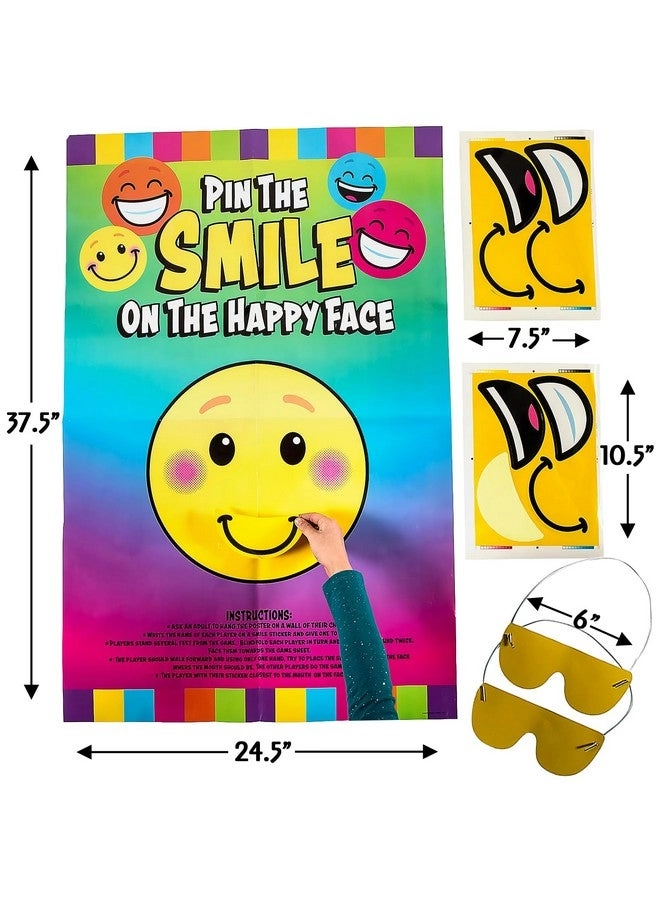 Pin the Smile on the Happy Face Game - English