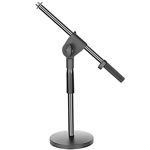 Adjustable Desktop Microphone Stand - 15.75-20.87 inches Boom Arm