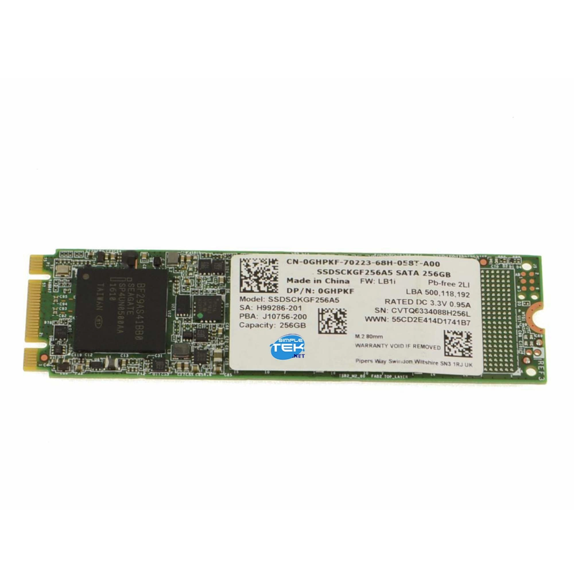 SIMPLETEK (Refurbished) Internal SSD M.2-2280 - 256GB