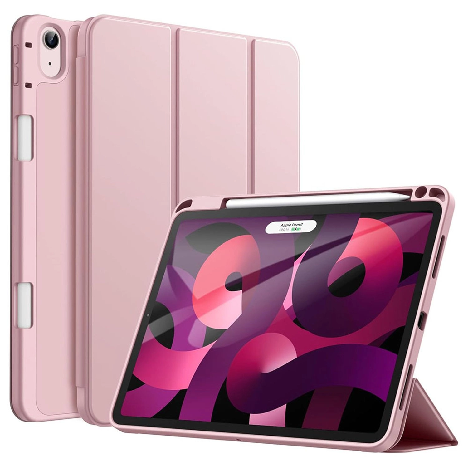 Fitit Tri-Fold Book Case with Pencil Holder for iPad Air 13-inch (2024)