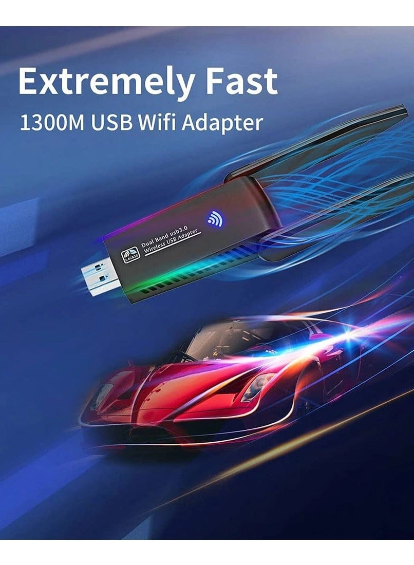 Wireless USB WiFi Adapter - Dual Band 2.4/5Ghz USB 3.0 Wireless