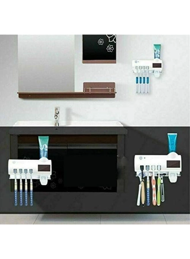 Toothbrush Holder with UV Sanitizer - Wall Mounted