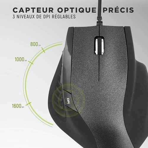 Souris Ergo ergonomique pour droitier - USB