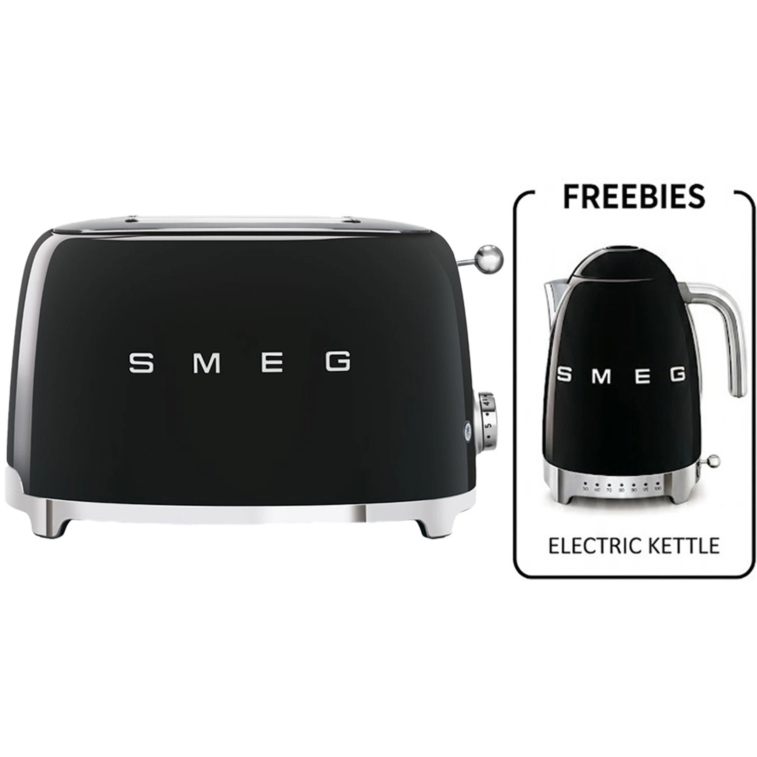 Smeg TSF01BLUK - 2 slices + KLF04BLUK