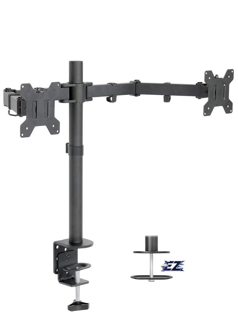 Dual Monitor Stand - 32 Inches 75x75/100x100mm