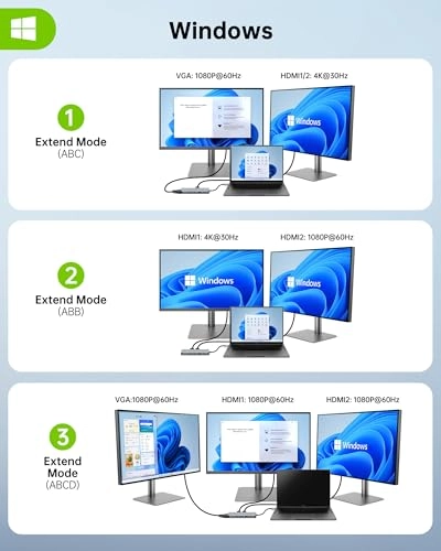 11 in 1 USB-C Docking Station - USB 3.0 4K@30Hz