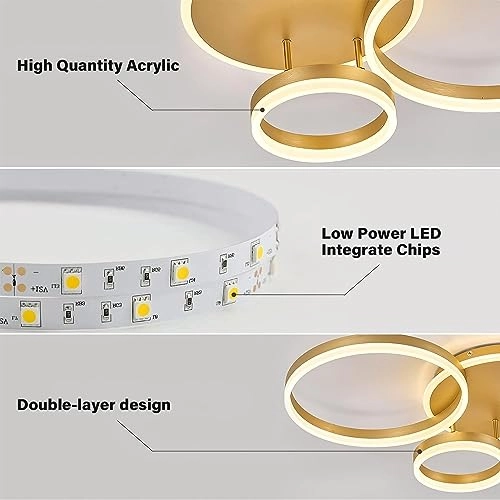 LED Ceiling Light - 3000K-6000K Dimmable