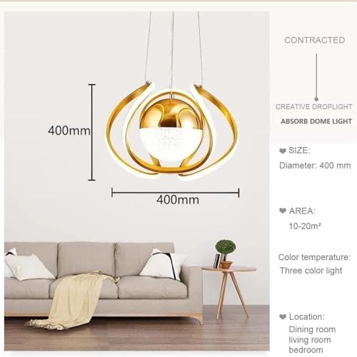 Modern 3-Color LED Chandelier - White light yellow light natural light Not Dimmable