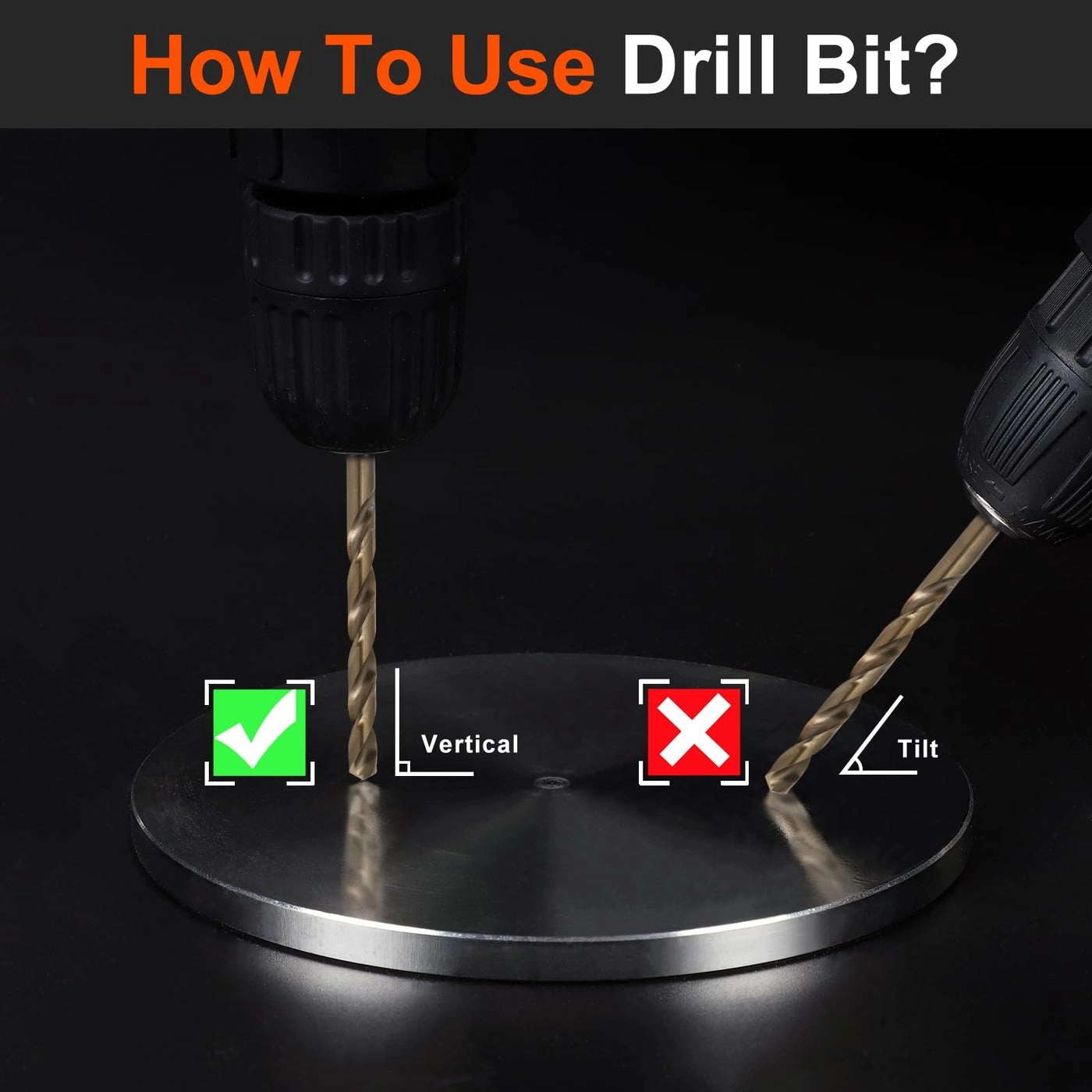 Cobalt Drill Bit Set - M35 High Speed Steel 21Pcs 1/16"-3/8"