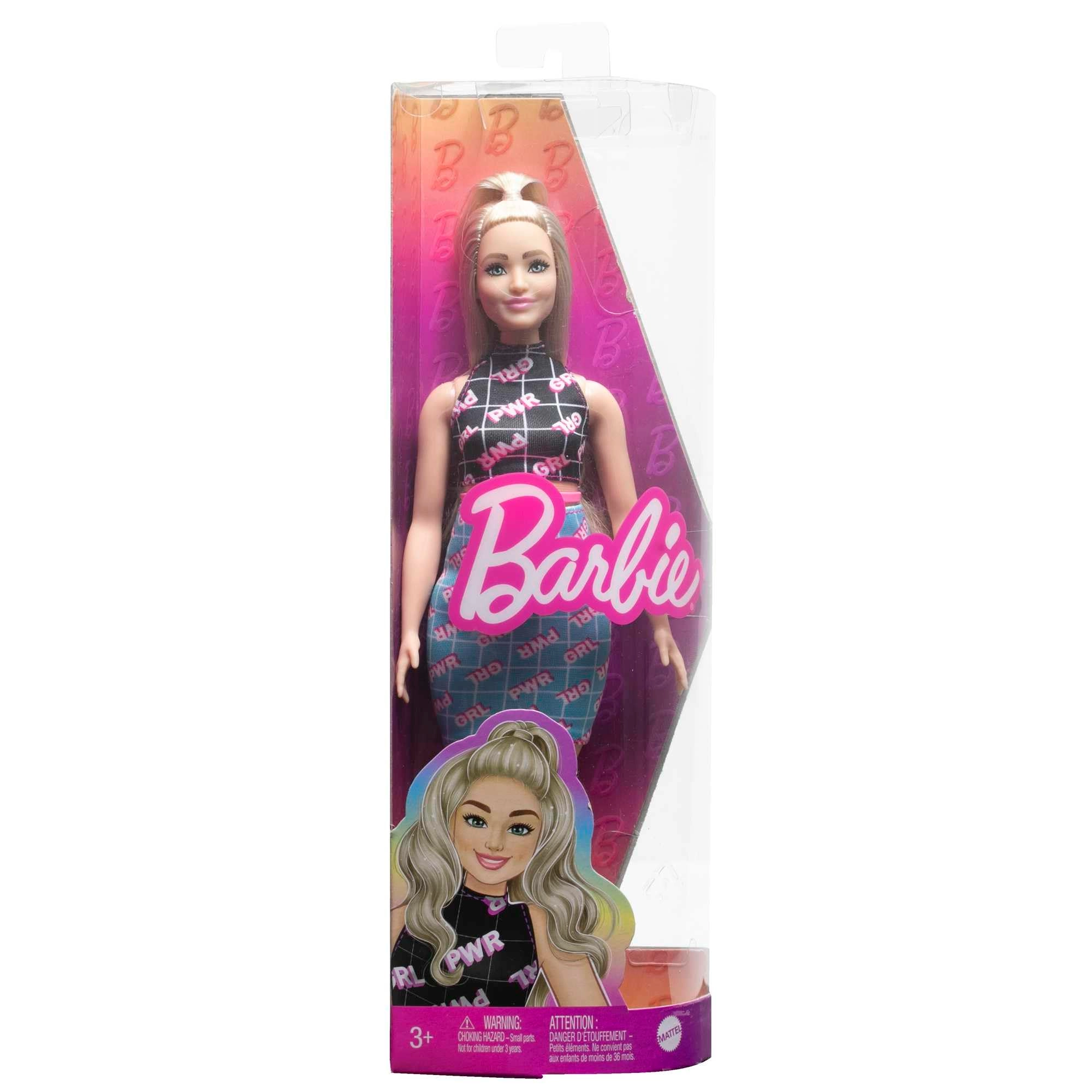Barbie Fashionistas - Curvy Blonde Girl Power Outfit Ages 3+