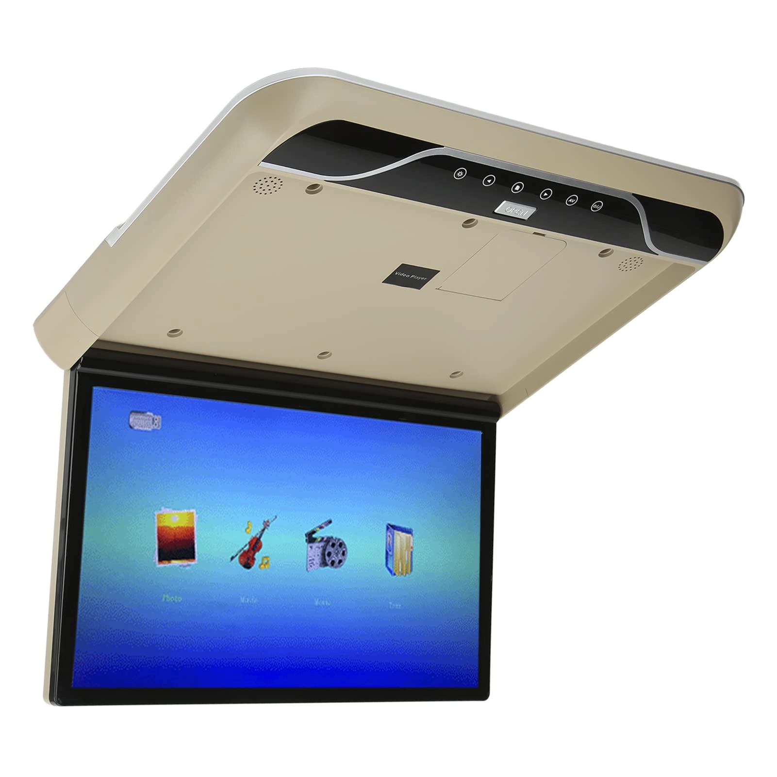 Cuifati Car Overhead Flip Down Monitor - 19 Inches