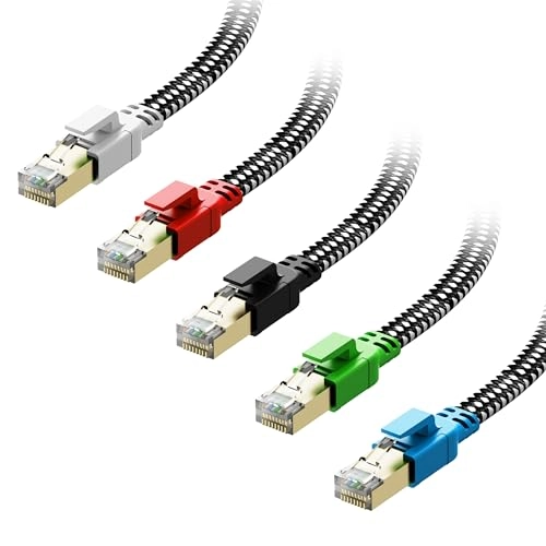 Orbram Cat 8 Ethernet Cable - 1.5 ft Pack
