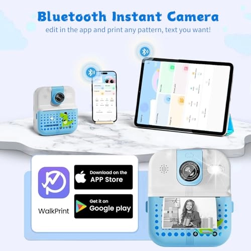 Kids Camera - Instant Print Pink