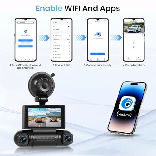 Car Dashcam - 2K 3x1080P