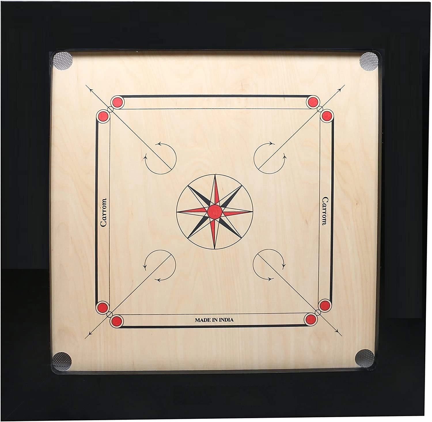 Round Pocket Carrom Board