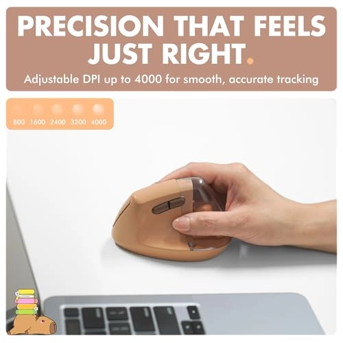 Vertical Ergonomic Mouse - 2.4G wireless receiver Bluetooth