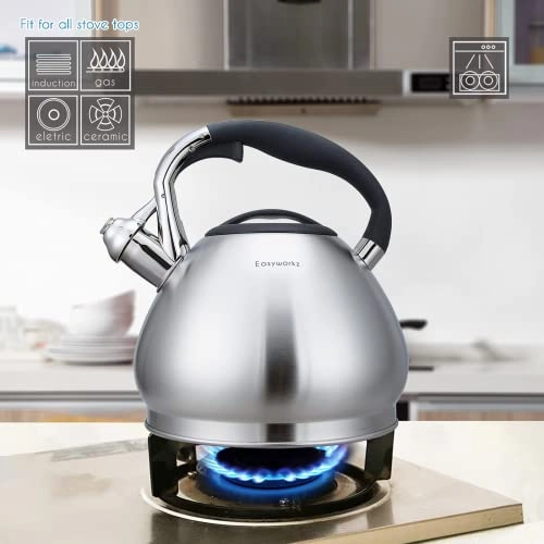 Whistling Stovetop Tea Kettle - 2.3 l