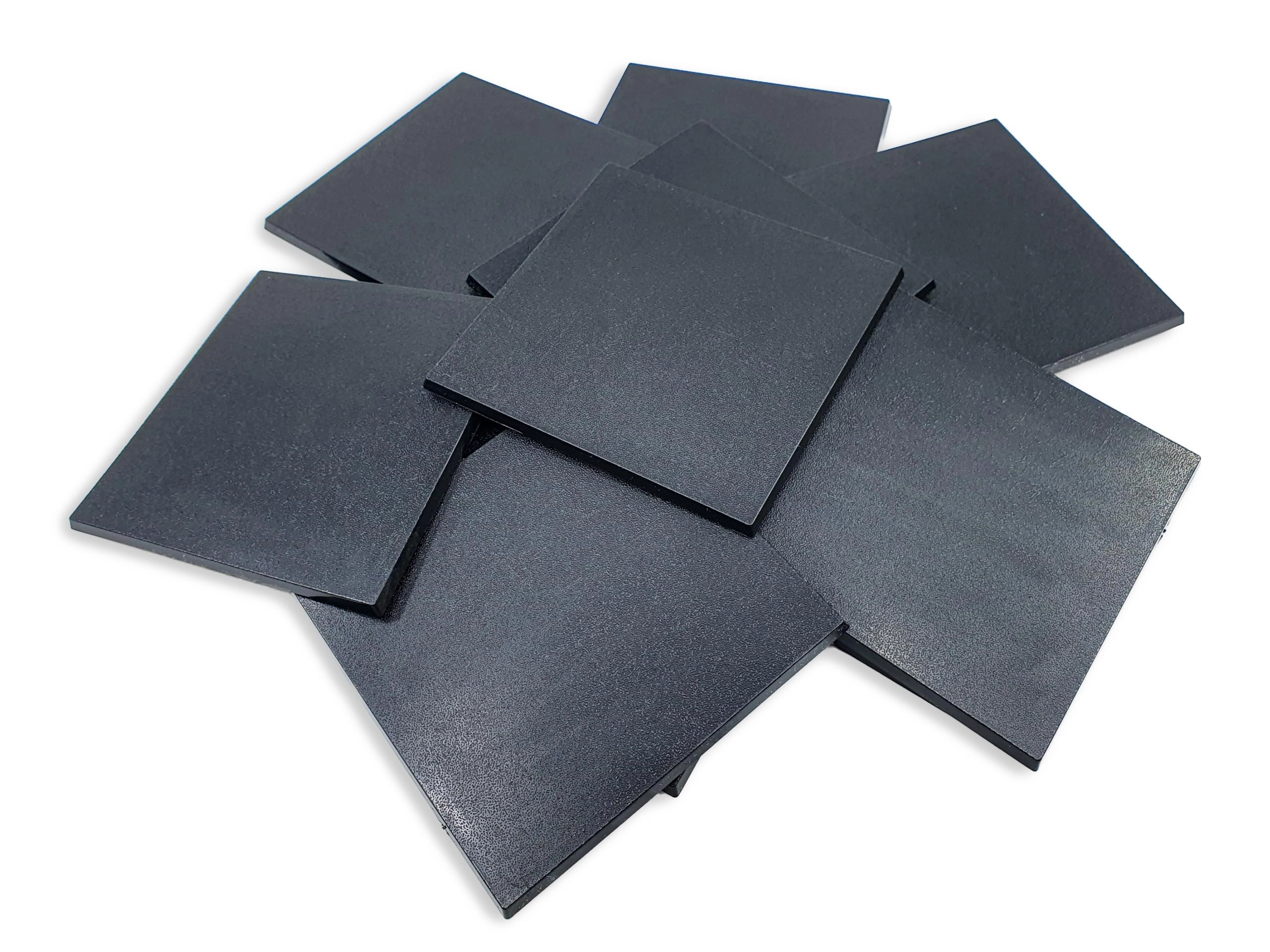 Square plastic bases - 10 pcs