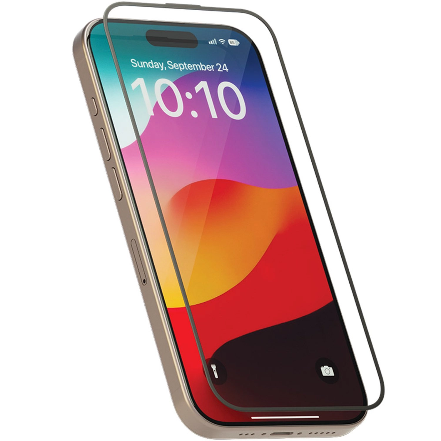 LEVELO Clear Anti-Static Tempered Glass Screen Protector for iPhone 15 Pro