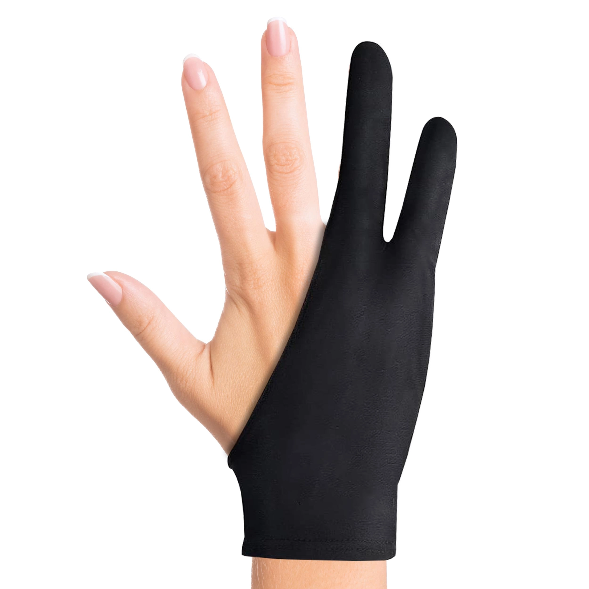 SereneLifeHome Two-Finger Glove - Black Free Size