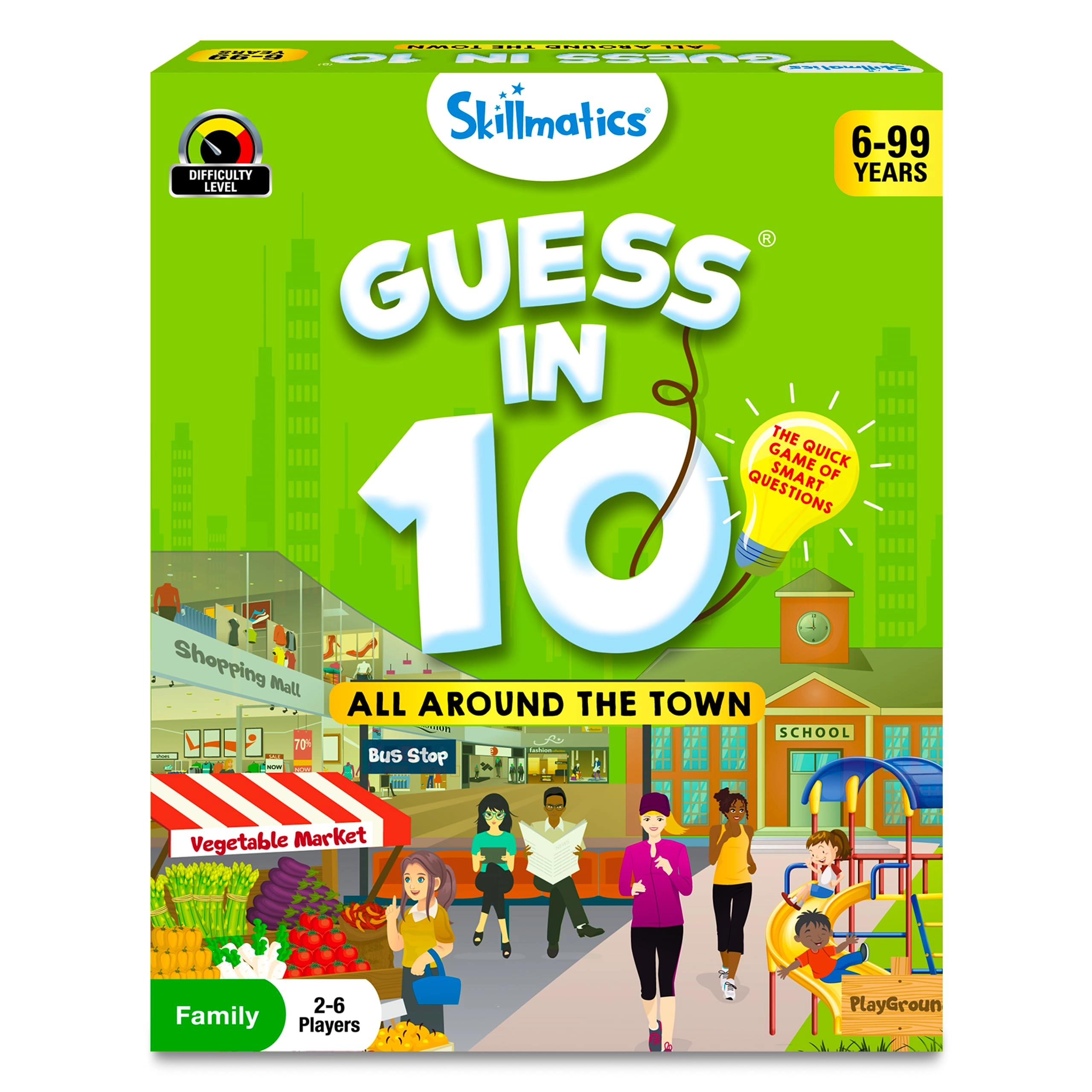 Skillmatics Guess in 10 All Around The Town - Card Game