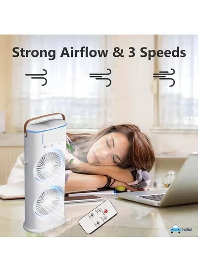 Double Ended Spray Fan - USB Rechargeable Mini Desktop Mist