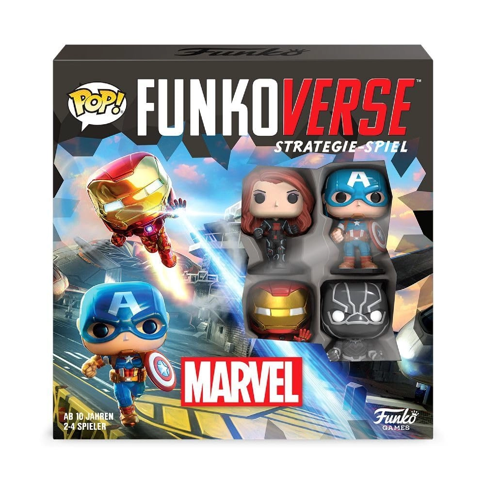 FUNKO Captain America + Black Widow + Iron Man + Black Panther (German)