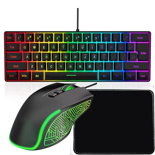 RGB Gaming Keyboard and Mouse Combo - Wired