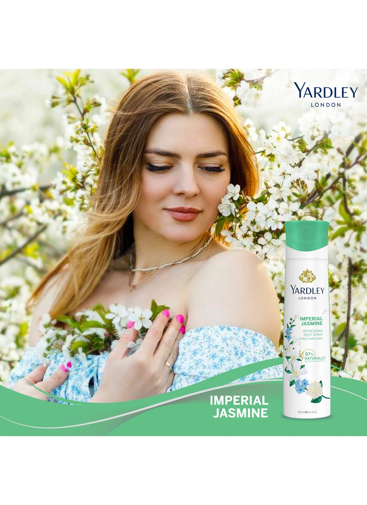 Imperial Jasmine Eau de Toilette - 125ml 150ml Pack of 2