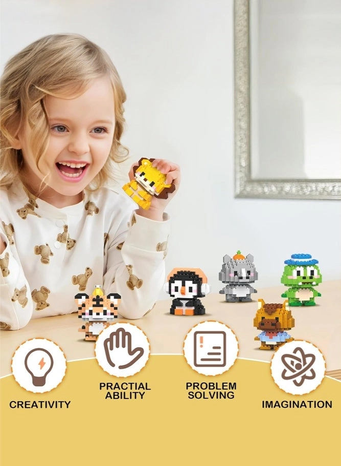Mini Animal Micro Building Blocks - 12pcs